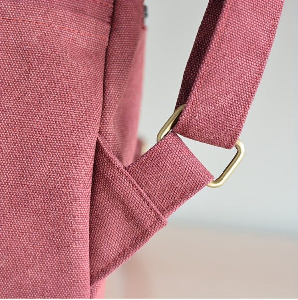 Boho Women's Canvas Backpack Purse Small Canvas Rucksack - Image 14