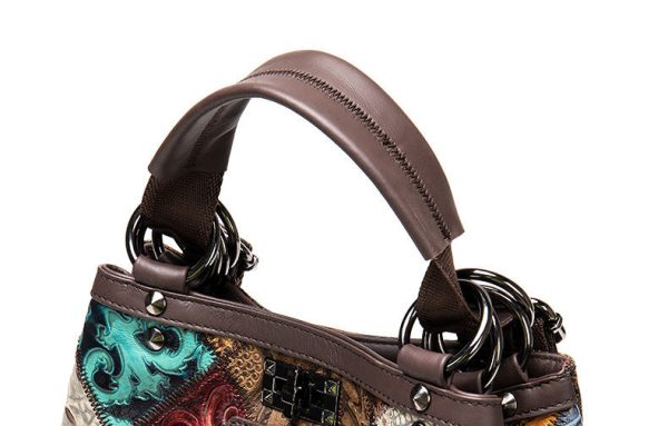 Boho Womens Convertible Leather Backpack Purse Shoulder Bucket Bag - Image 26