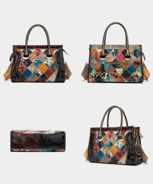 Womens Leather Shoulder Bag Western Leather Handbags - Image 10