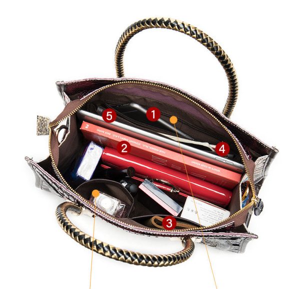 Womens Leather Shoulder Bag Western Leather Handbags - Image 11