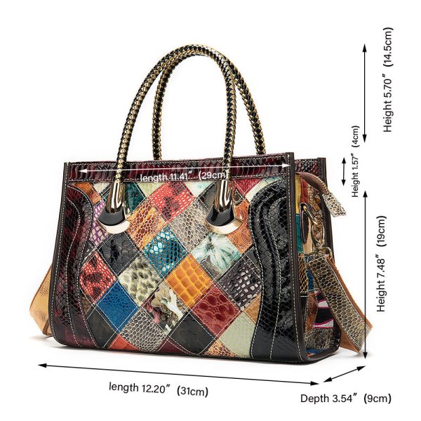 Womens Leather Shoulder Bag Western Leather Handbags - Image 8