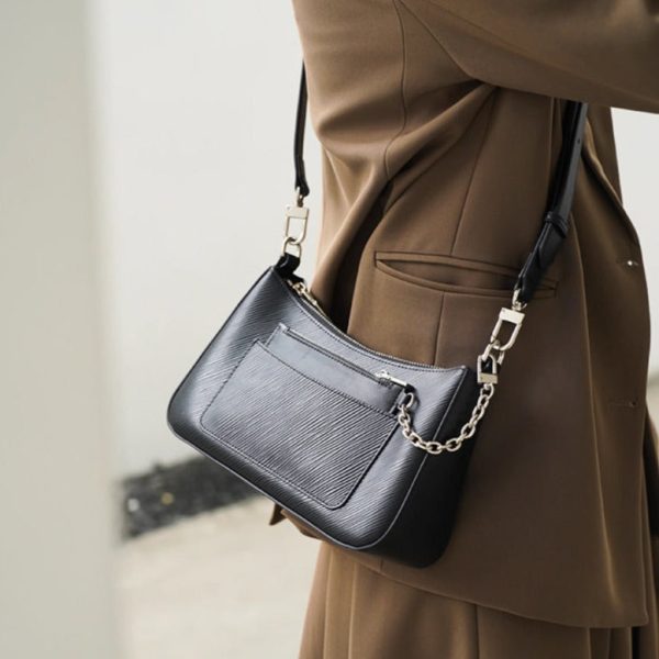 Stylish White Leather Shoulder Bag Genuine Leather Handbags For Ladies - Image 10