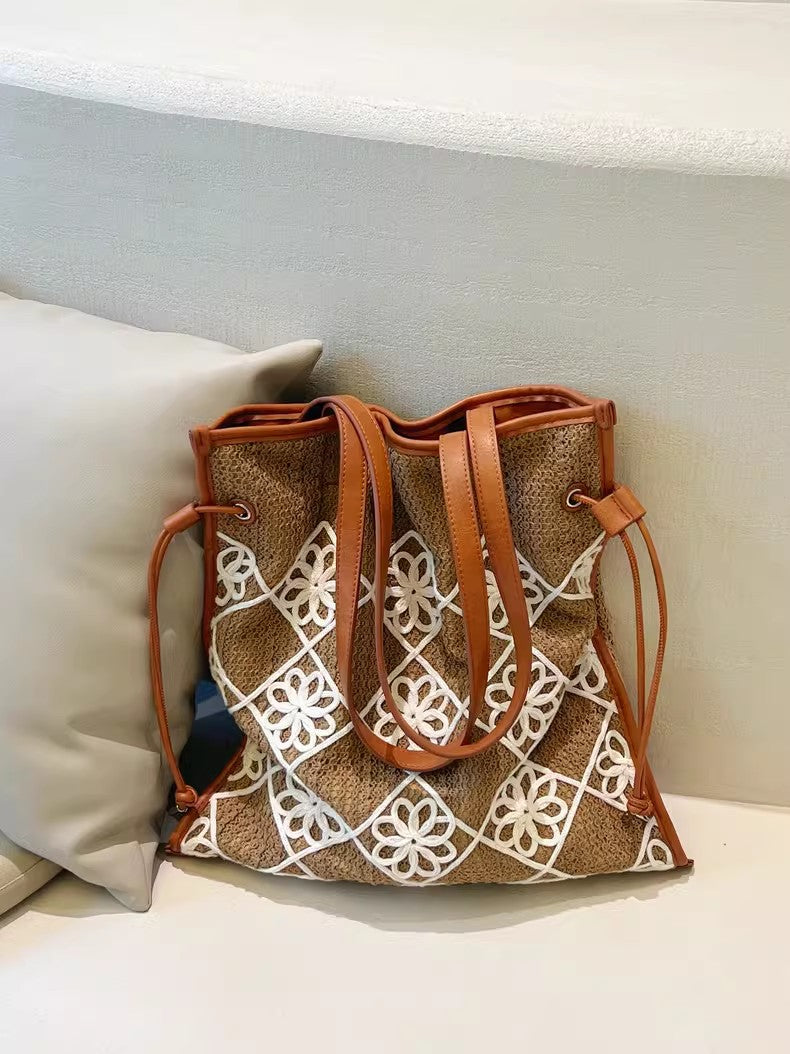 Chic Women's Boho Handbags Crochet Tote Bag For Women - Image 3