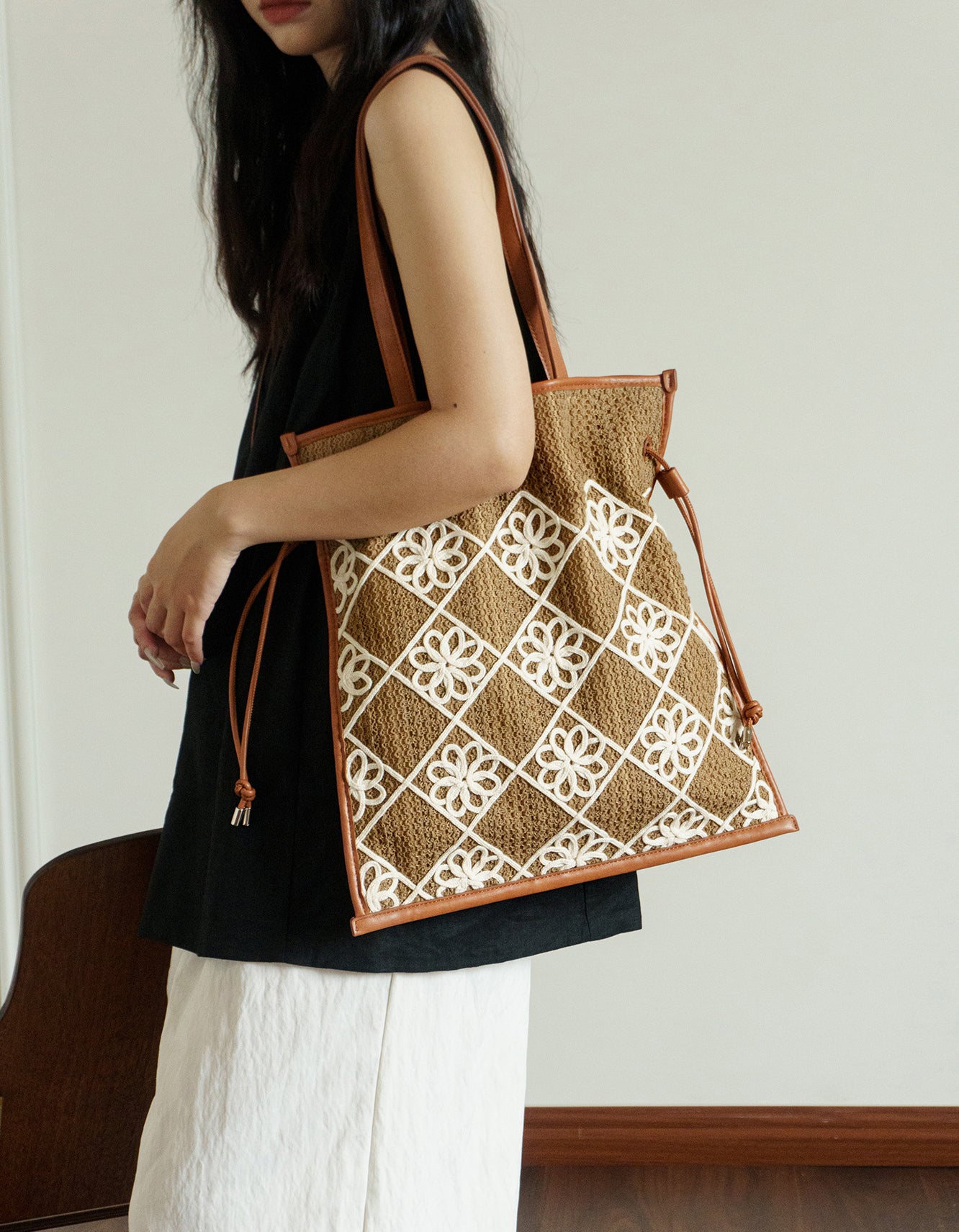 Chic Women's Boho Handbags Crochet Tote Bag For Women - Image 6