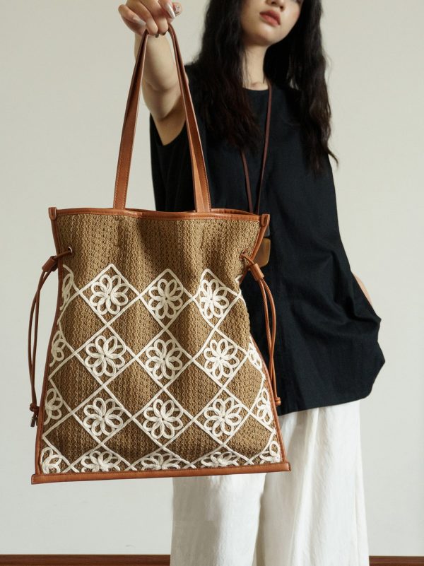 Chic Women's Boho Handbags Crochet Tote Bag For Women - Image 2