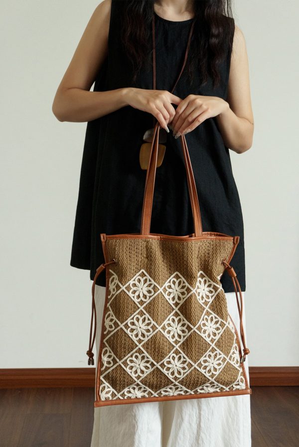 Chic Women's Boho Handbags Crochet Tote Bag For Women - Image 19