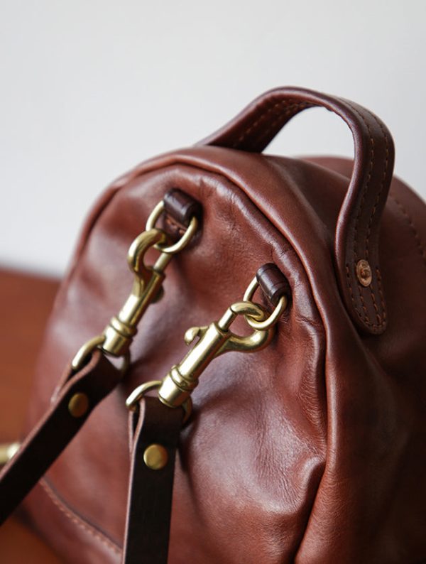 Vintage Womens Genuine Leather Mini Backpack Purse Rucksack Purse For Women - Image 15