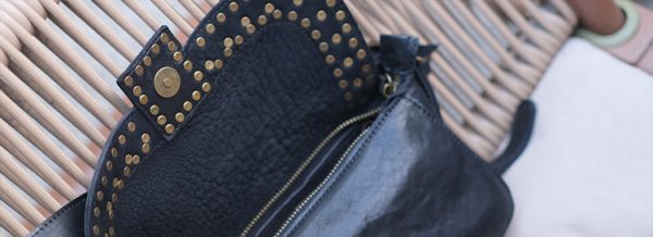 Punk Art Women's Small Crossbody Purse Black Leather Shoulder Purse - Image 11