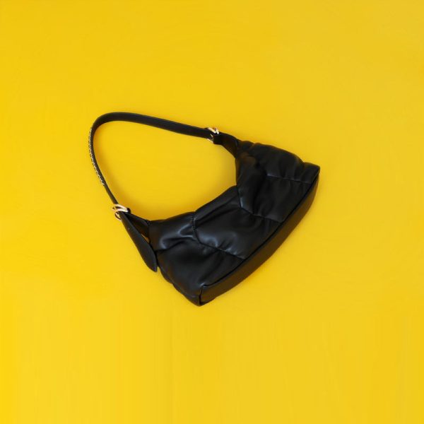 Small Womens Leather Underarm Shoulder Bag Black Crossbody Purses For Women - Image 9