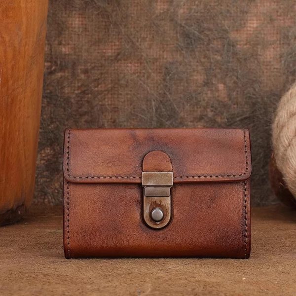 Women's Wallet With Lots Of Card Slots Leather Small Wallets For Women - Image 6