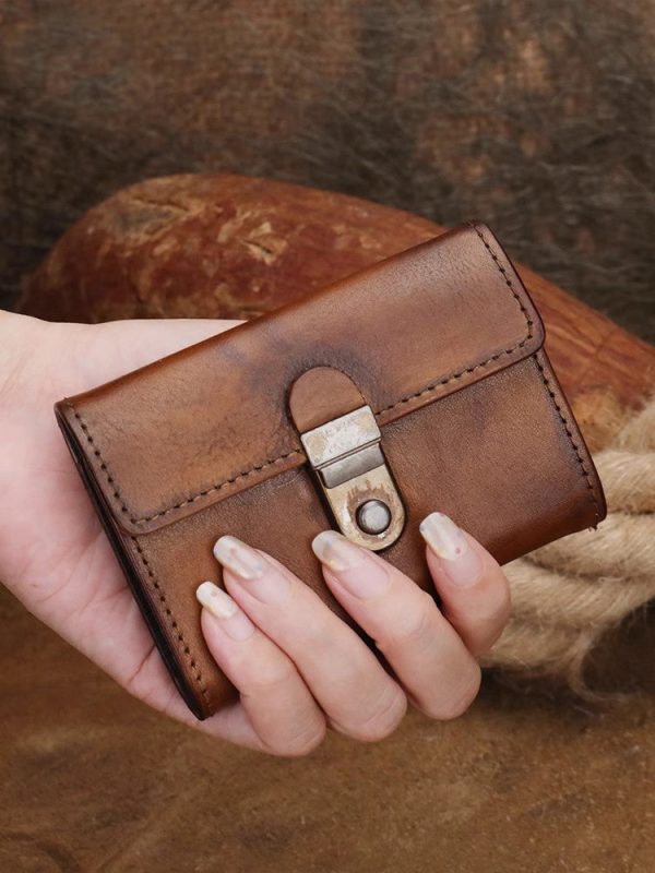 Women's Wallet With Lots Of Card Slots Leather Small Wallets For Women - Image 8