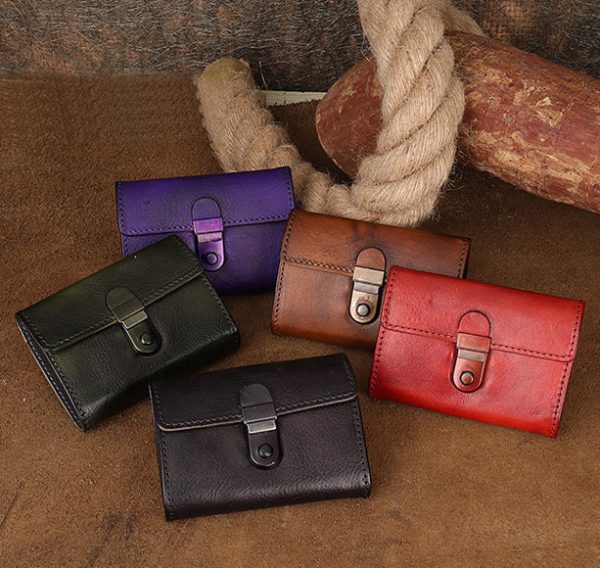 Women's Wallet With Lots Of Card Slots Leather Small Wallets For Women - Image 2