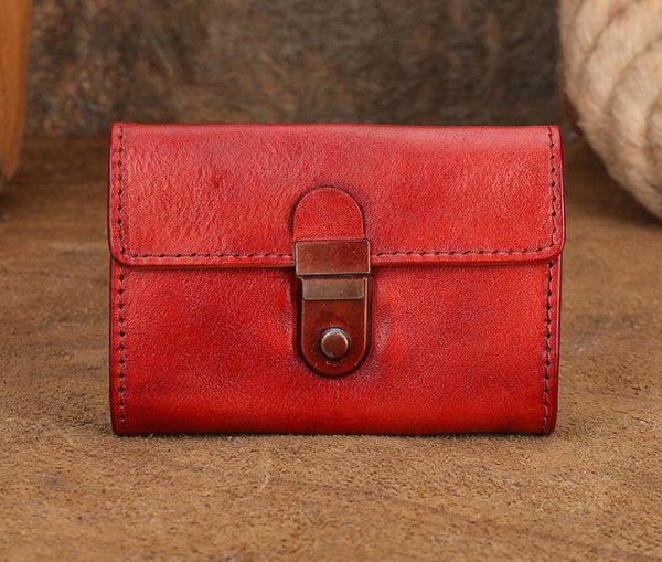 Women's Wallet With Lots Of Card Slots Leather Small Wallets For Women - Image 20