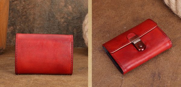 Women's Wallet With Lots Of Card Slots Leather Small Wallets For Women - Image 3