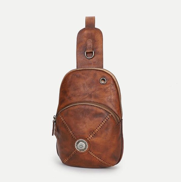 Women's Designer Leather Sling Bag Purse Chest Pack Bag For Women - Image 18