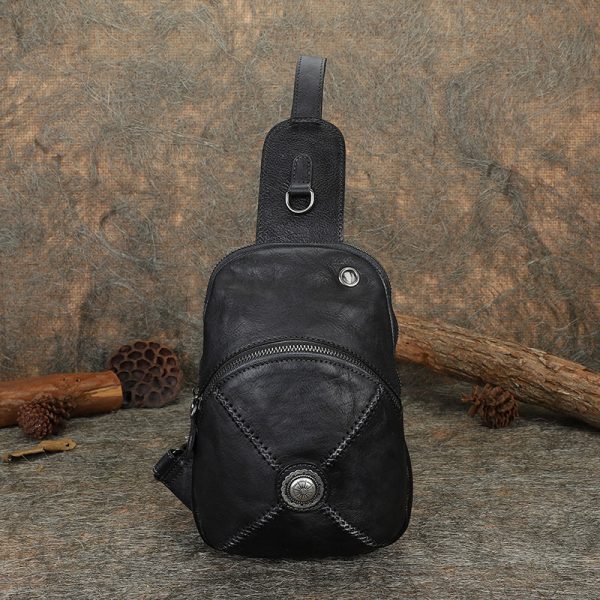 Women's Designer Leather Sling Bag Purse Chest Pack Bag For Women - Image 15