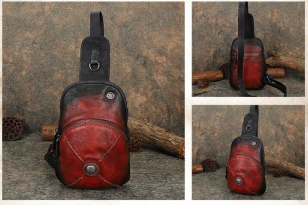 Women's Designer Leather Sling Bag Purse Chest Pack Bag For Women - Image 14