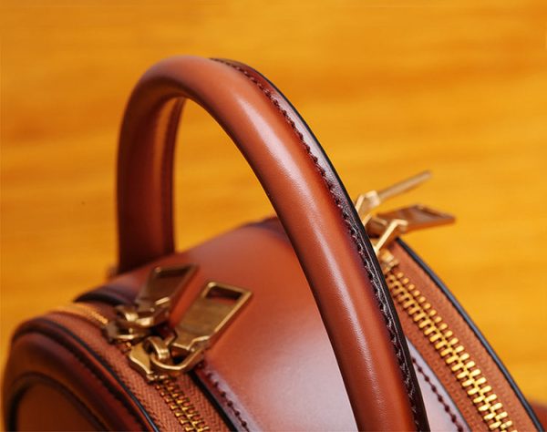 Bee Leather Circle Bag Crossbody Bags Shoulder Bag Purses for Women - Image 22