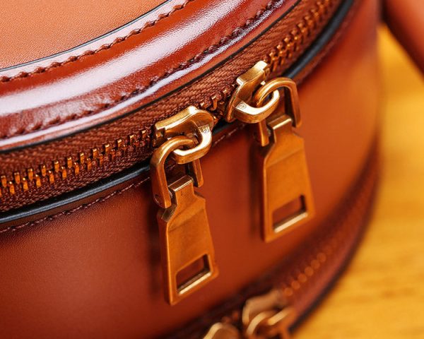 Bee Leather Circle Bag Crossbody Bags Shoulder Bag Purses for Women - Image 21