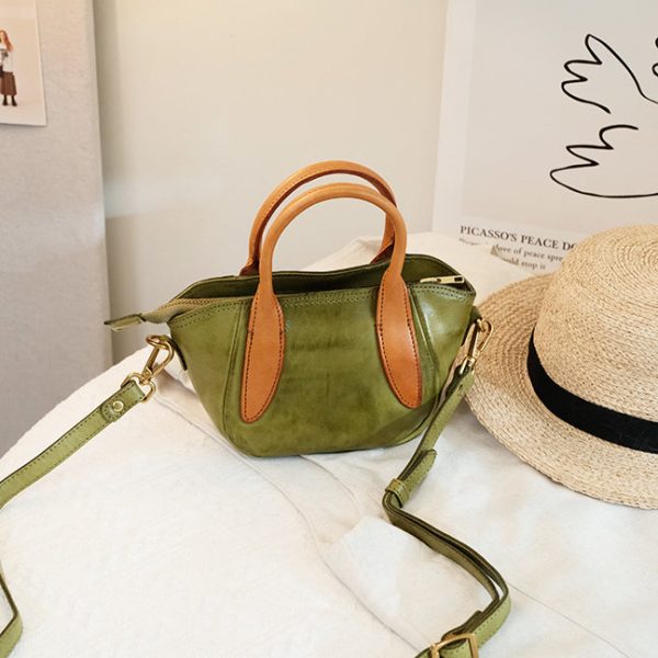 Womens Mini Leather Shoulder Bag Leather Crossbody Purse - Image 2