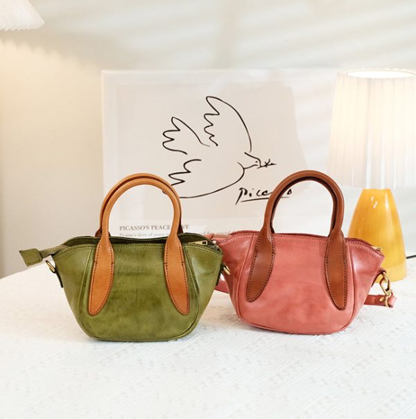 Womens Mini Leather Shoulder Bag Leather Crossbody Purse - Image 13
