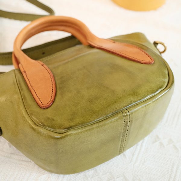 Womens Mini Leather Shoulder Bag Leather Crossbody Purse - Image 6